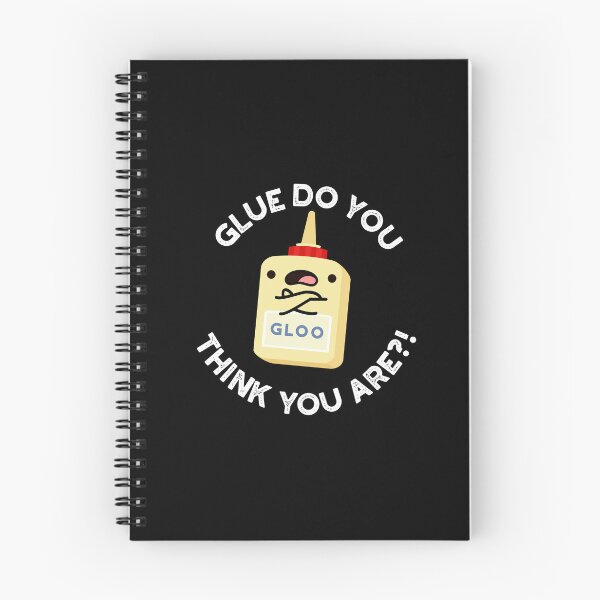Item preview, Glue Do You Think You Are Funny Glue Puns (Dark BG) designed and sold by punnybone.
