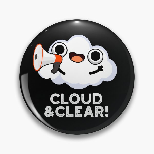 Item preview, Cloud And Clear Funny Weather Puns (Dark BG) designed and sold by punnybone.