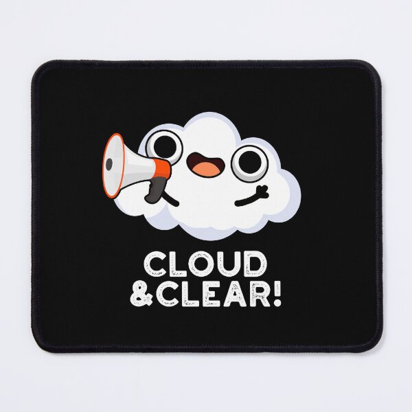 Item preview, Cloud And Clear Funny Weather Puns (Dark BG) designed and sold by punnybone.