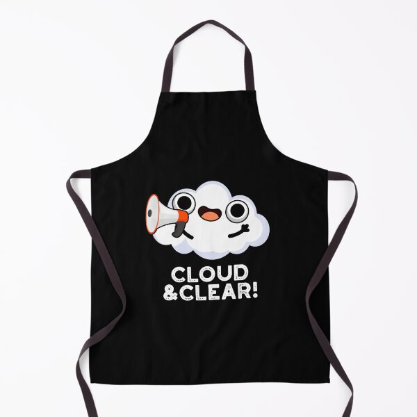 Item preview, Cloud And Clear Funny Weather Puns (Dark BG) designed and sold by punnybone.