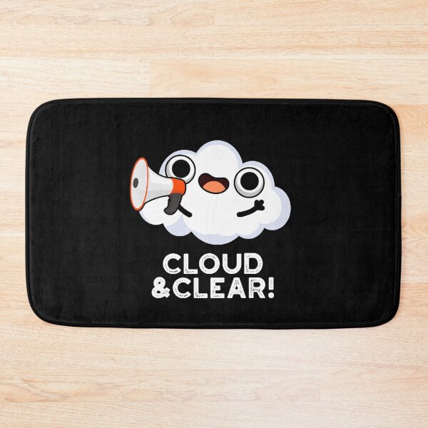 Item preview, Cloud And Clear Funny Weather Puns (Dark BG) designed and sold by punnybone.