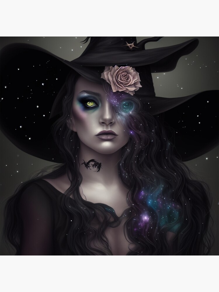 Women Wicca Art Witchy Artwork Beautiful Witch Girl 2 Sticker For Sale By Delmonico2022