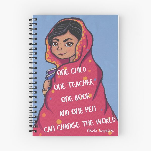Item preview, Malala Yousafzi Quote  designed and sold by ScribbleDoodle.