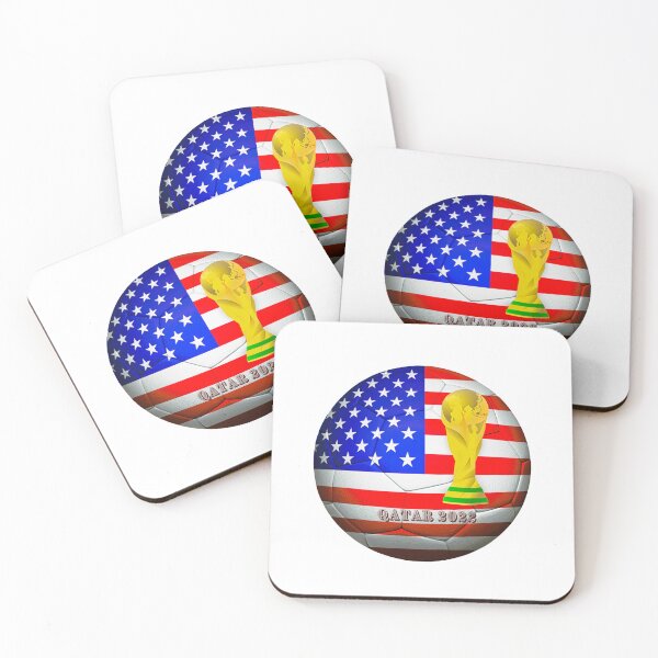 Item preview, USA Qatar 2022 Soccer designed and sold by LuckyCatStore.