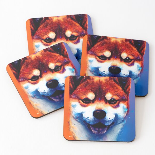 Item preview, Shiba Inu portrait - dog art painting #36 designed and sold by supeart.