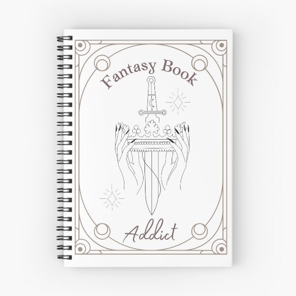 Item preview, Fantasy Book Addict - Crown and Sword designed and sold by ShaunasBookNook.