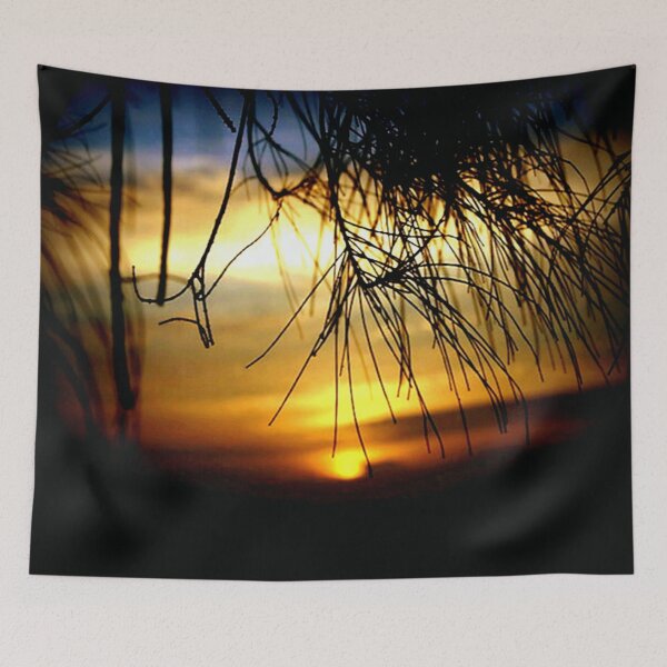 Item preview, Sunset between Norfolk Pines  designed and sold by cjcphotography.