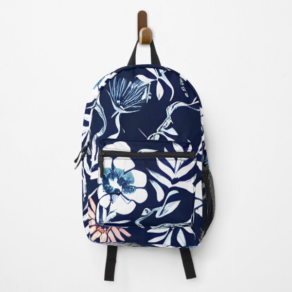 Item preview, floral white flower blue leaf patter #5 designed and sold by supeart.
