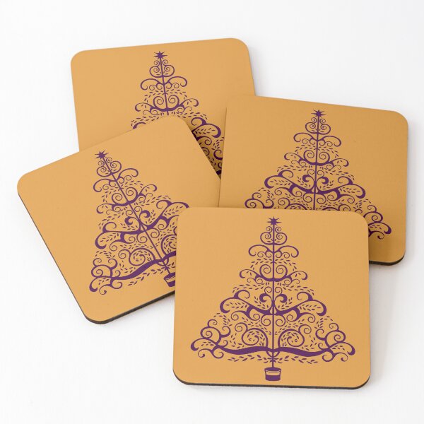 Item preview, Stylish elegant Christmas tree and pattern designed and sold by aapshop.
