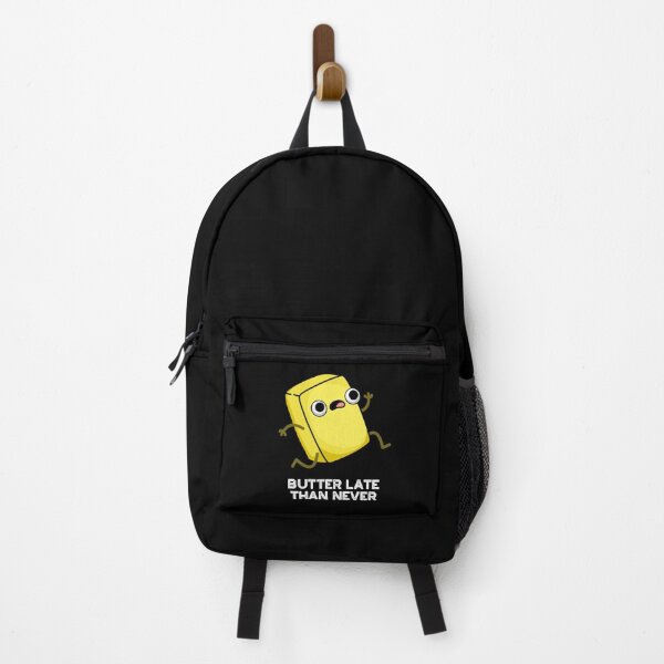 Item preview, Butter Late Than Never Funny Food Puns (Dark BG) designed and sold by punnybone.
