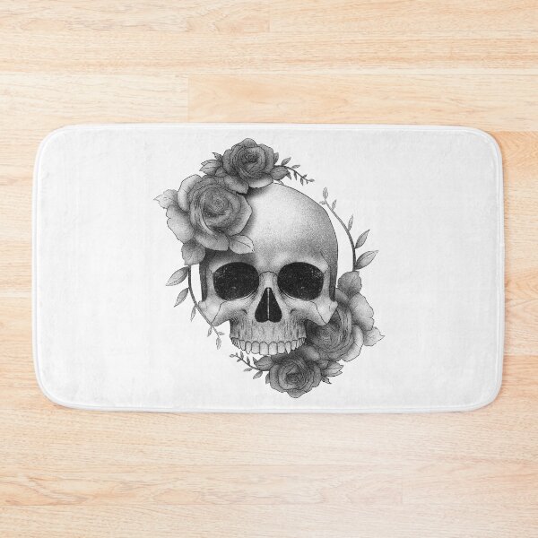 Item preview, Skull with roses designed and sold by DerSenat.