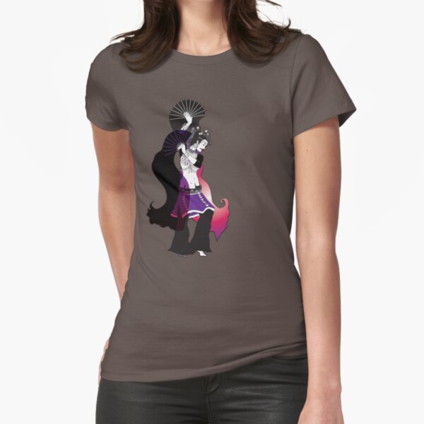 Tribal Fan Dancer Fitted T-Shirt