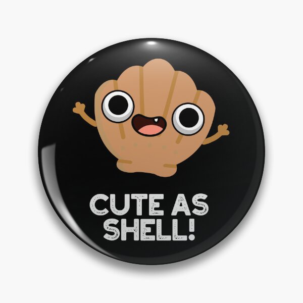 Item preview, Funny As Shell Funny Seashell Pun (Dark BG) designed and sold by punnybone.