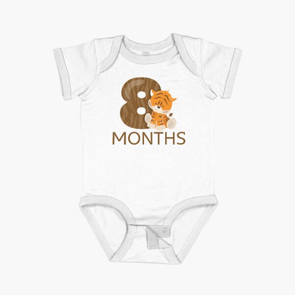 Vista previa del artículo con la obra «8 meses Jungle / Safari Milestone para el bebé», diseñado y vendido por AlaskaGirl.