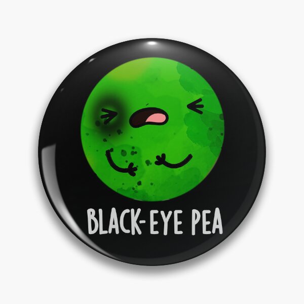 Item preview, Black Eye Pea Funny Veggie Puns (Dark BG) designed and sold by punnybone.