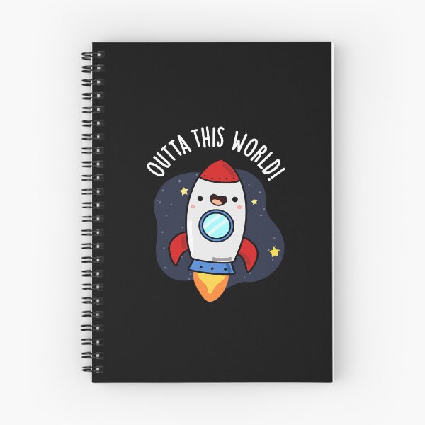 Item preview, Outta This World Funny Rocket Puns (Dark BG) designed and sold by punnybone.