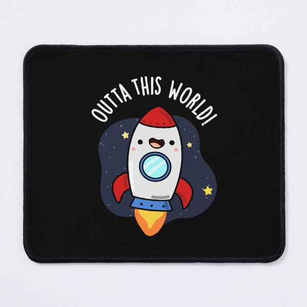 Item preview, Outta This World Funny Rocket Puns (Dark BG) designed and sold by punnybone.