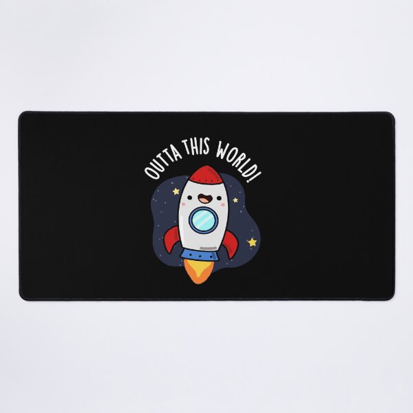 Item preview, Outta This World Funny Rocket Puns (Dark BG) designed and sold by punnybone.