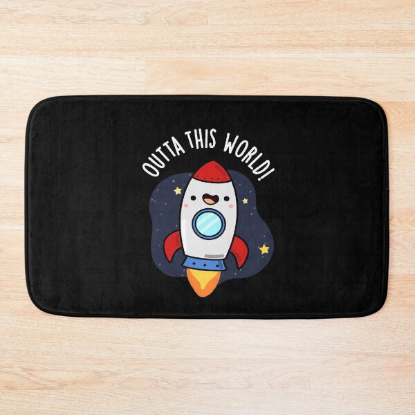 Item preview, Outta This World Funny Rocket Puns (Dark BG) designed and sold by punnybone.