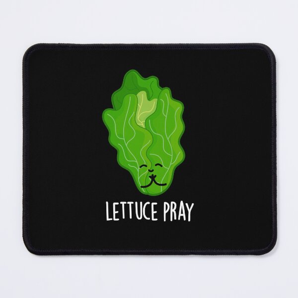 Item preview, Lettuce Pray Funny Veggie Puns (Dark BG) designed and sold by punnybone.