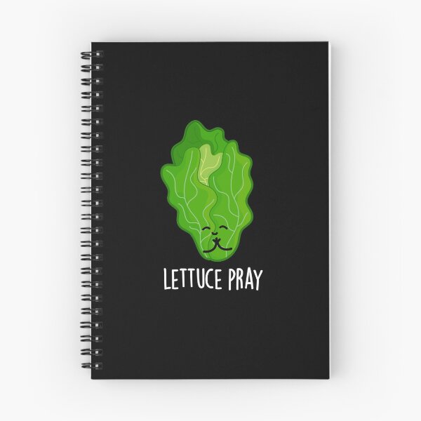 Item preview, Lettuce Pray Funny Veggie Puns (Dark BG) designed and sold by punnybone.