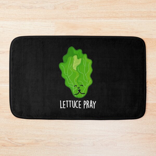 Item preview, Lettuce Pray Funny Veggie Puns (Dark BG) designed and sold by punnybone.