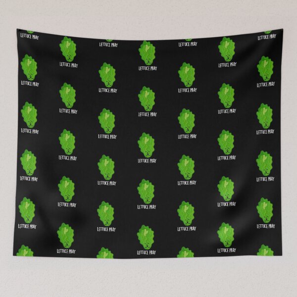 Item preview, Lettuce Pray Funny Veggie Puns (Dark BG) designed and sold by punnybone.
