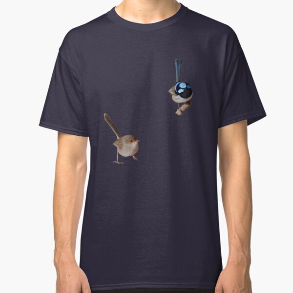 Superb Fairy-wrens male and female Classic T-Shirt