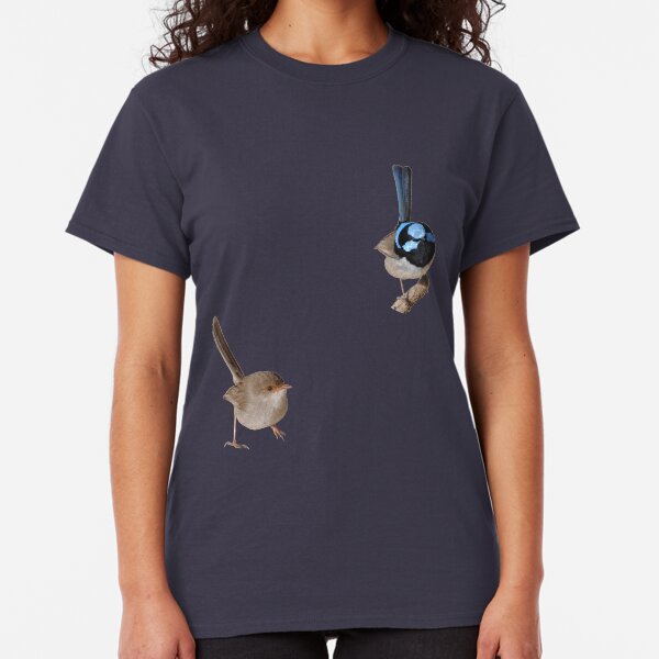 Superb Fairy-wrens male and female Classic T-Shirt