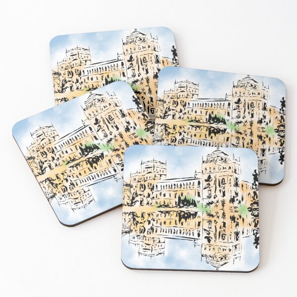 Item preview, Cavalry Academy of Valladolid, paintings of Valladolid in streets, Urban Sketchers Spain designed and sold by cachaldora.