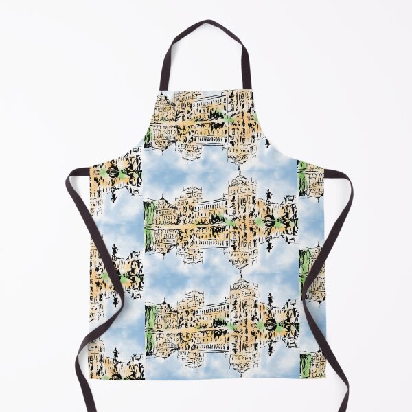 Item preview, Cavalry Academy of Valladolid, paintings of Valladolid in streets, Urban Sketchers Spain designed and sold by cachaldora.