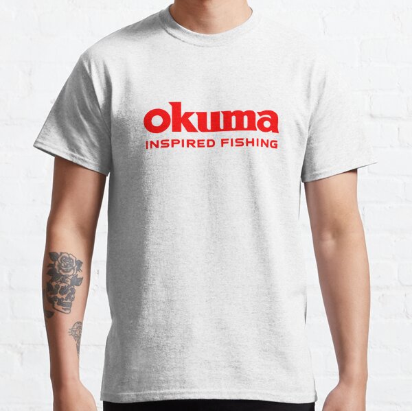 Okuma Fishing Logo Men's Black T-Shirt Size S to 5XL 