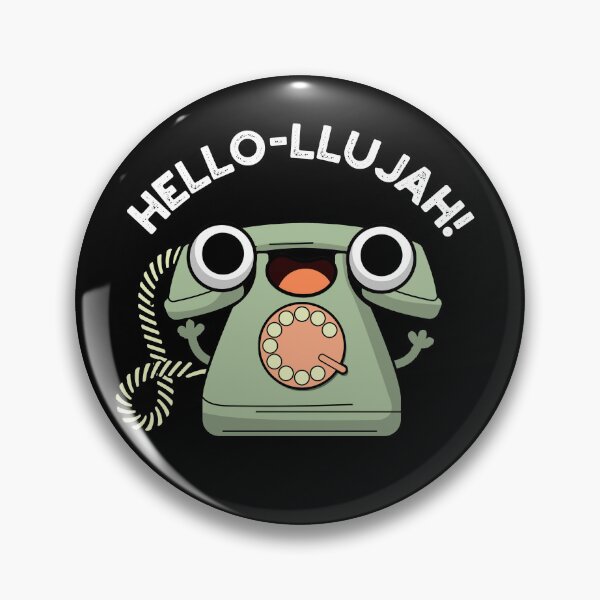 Item preview, Hello-lujah Funny Telephone Puns (Dark BG) designed and sold by punnybone.