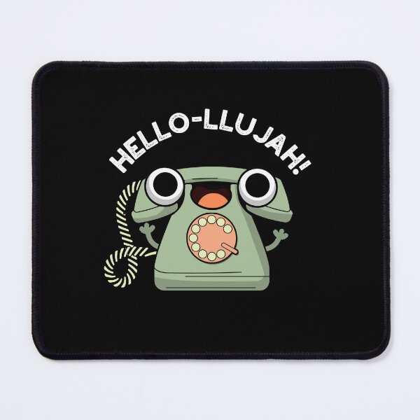 Item preview, Hello-lujah Funny Telephone Puns (Dark BG) designed and sold by punnybone.
