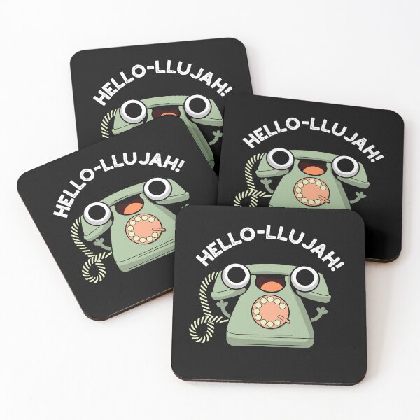Item preview, Hello-lujah Funny Telephone Puns (Dark BG) designed and sold by punnybone.