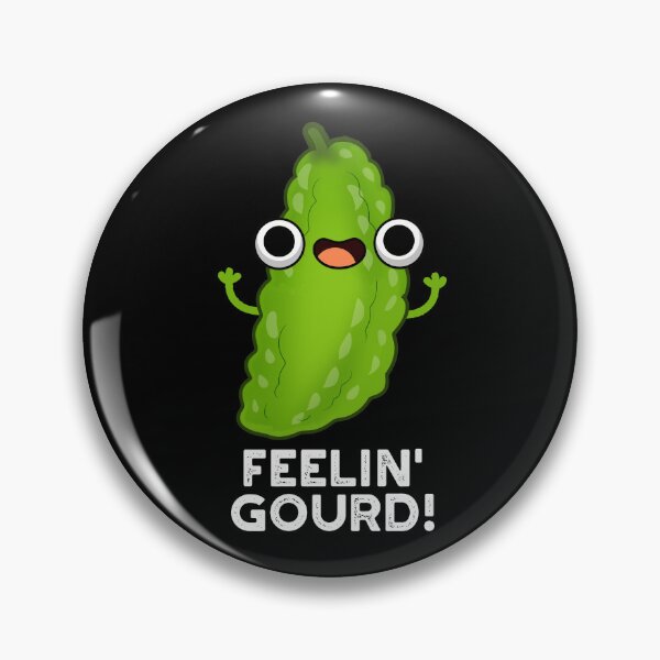 Item preview, Feeling Gourd Funny Veggie Puns (Dark BG) designed and sold by punnybone.
