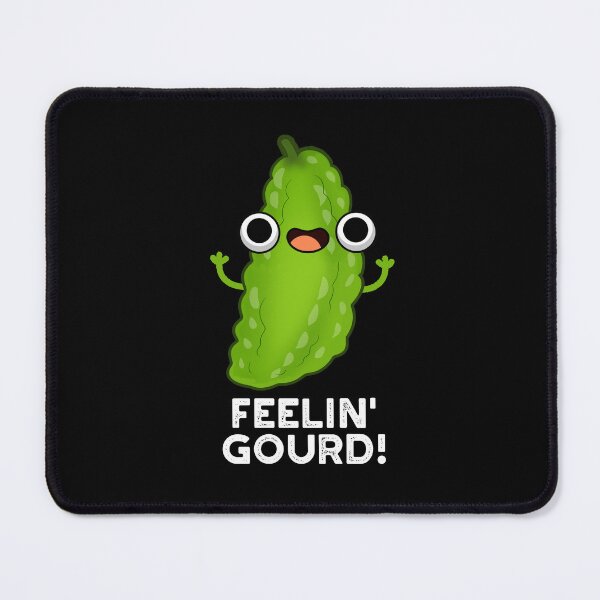 Item preview, Feeling Gourd Funny Veggie Puns (Dark BG) designed and sold by punnybone.