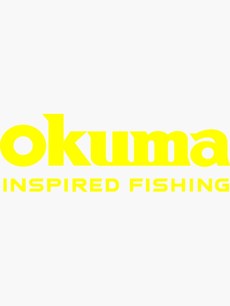 okuma fishing yellow Sticker for Sale by sultanmelimpah