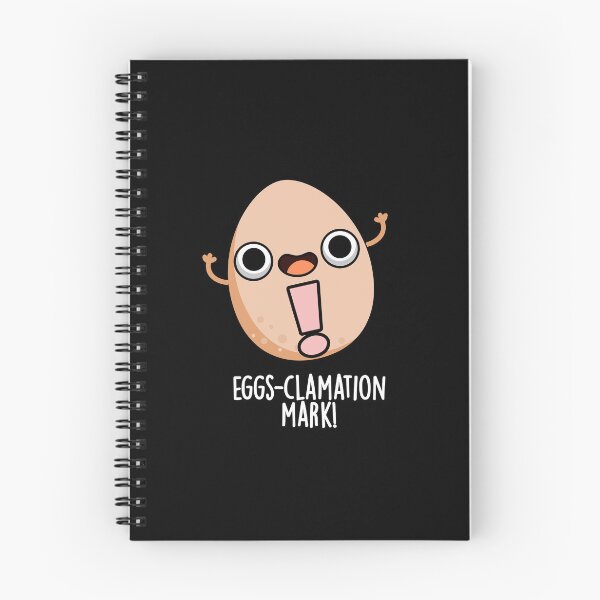 Item preview, Eggs-clamation Mark Funny Egg Pun (Dark BG) designed and sold by punnybone.