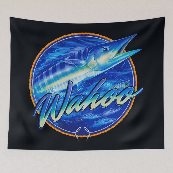 Item preview, Wahoo Blue Sea Fishing  designed and sold by ChristinasMess.