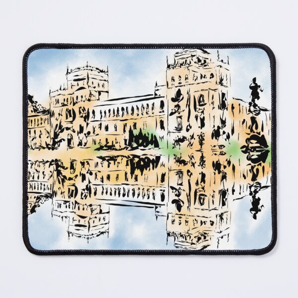 Item preview, Cavalry Academy of Valladolid, paintings of Valladolid in streets, Urban Sketchers Spain designed and sold by cachaldora.