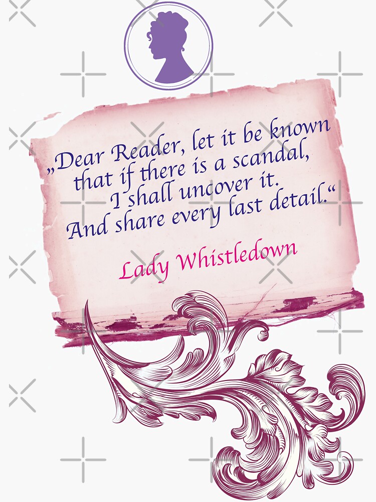 Lady Whistledown quote, series