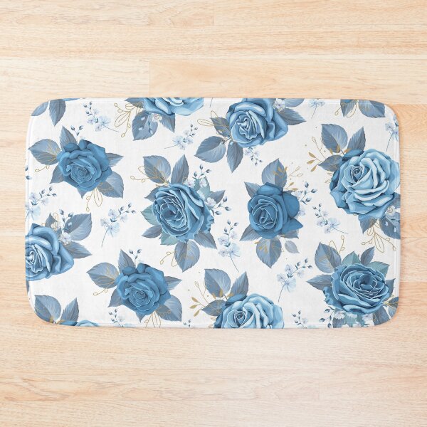 Item preview, Blue Roses Decorative Floral Illustration Pattern. designed and sold by PlantKind.