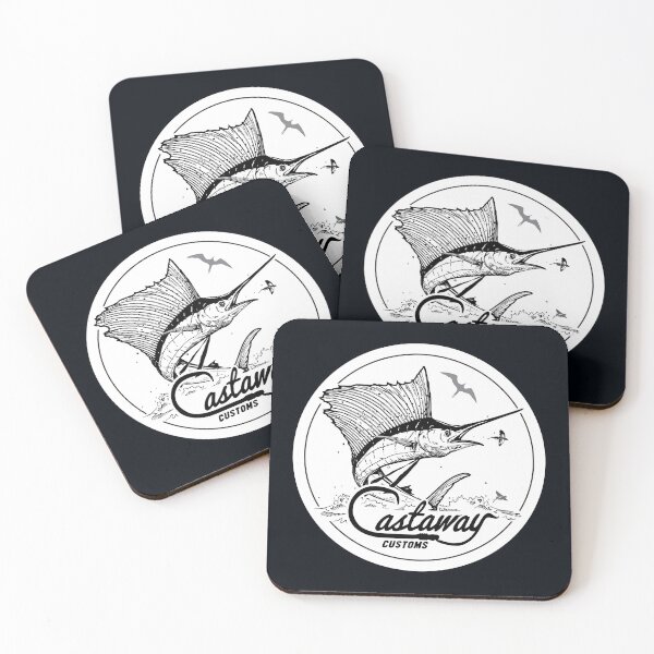 Item preview, Castaway Fishing Black and White designed and sold by ChristinasMess.