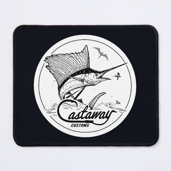 Item preview, Castaway Fishing Black and White designed and sold by ChristinasMess.