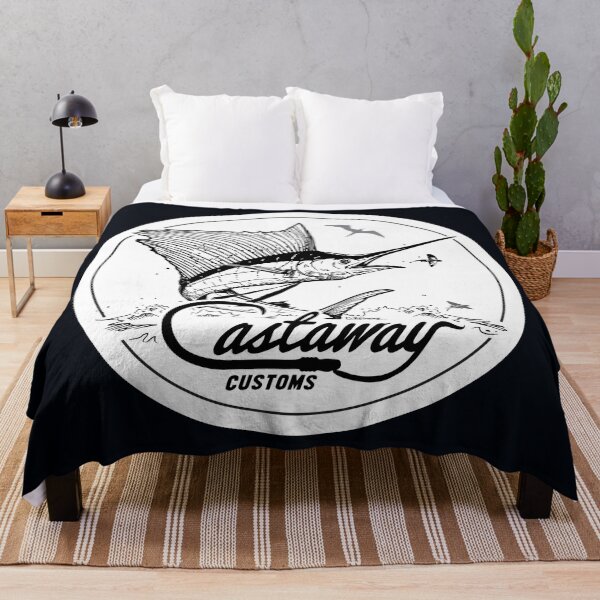 Item preview, Castaway Fishing Black and White designed and sold by ChristinasMess.