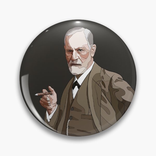 Artikelvorschau, Illustration von Sigmund Freud - Begründer der Psychoanalyse / Psychologie entworfen und verkauft von billky.