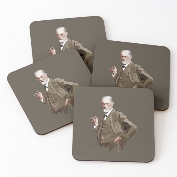 Item preview, Illustration of Sigmund Freud - founder of psychoanalysis / psychology designed and sold by billky.