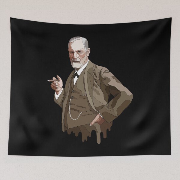 Item preview, Illustration of Sigmund Freud - founder of psychoanalysis / psychology designed and sold by billky.