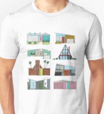 Mid Century Modern Houses Unisex T-Shirt